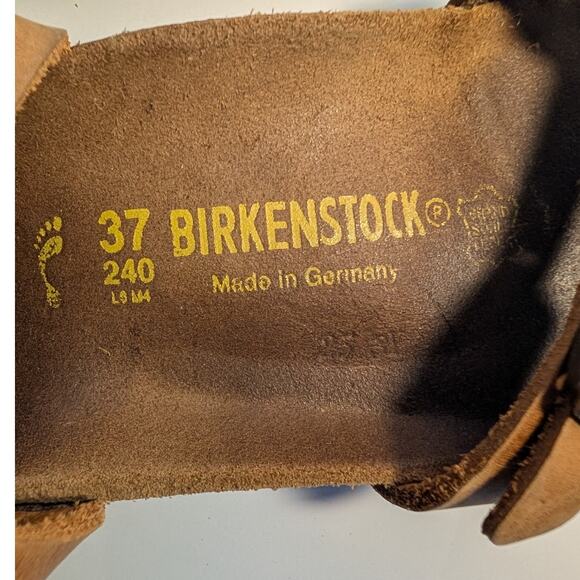 BIRKENSTOCK Yara Oiled Leather Ankle Strap Sandal Habana Brown Women's 6-6.5/37 - Picture 12 of 15